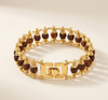 Gold Plated Modern Rudraksha Bracelet