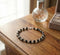 Silver Plated Floral Karungali Bracelet For Women