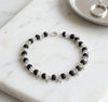 Silver Plated Floral Karungali Bracelet For Women