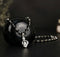Silver Plated Karungali Mala with Lord Murugan Vel Pendant