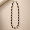 Silver Plated Karungali Rudraksha Mala